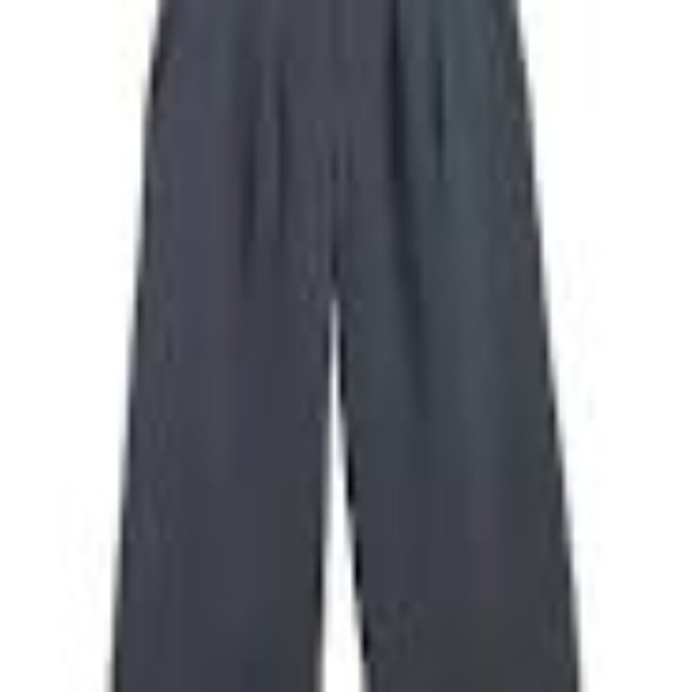 Banana Republic (8 Tall) High Rise Wide Leg Ankle Pants, Orca (Gray!)